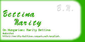 bettina marity business card